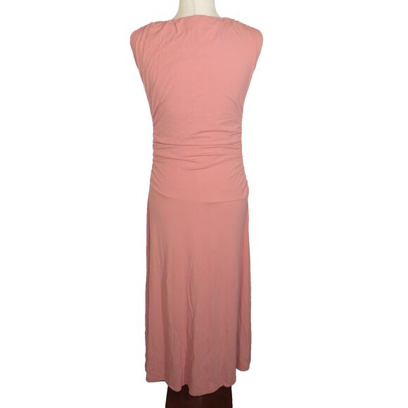 OGL  Eco-SkinKiss Breezy Cooling Side Ruched Maxi Dress In Sahara Size Large - Picture 14 of 16